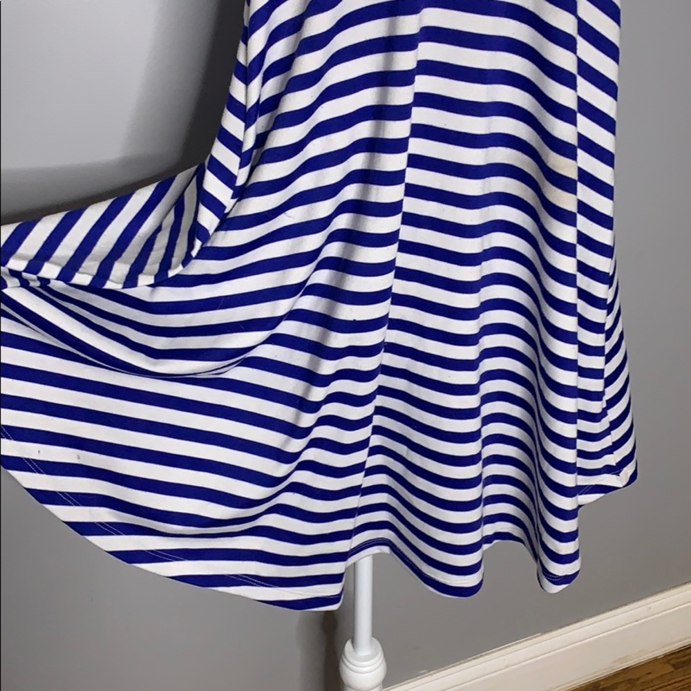 Altar’d State Blue and White Nautical Dress Top SM - Picture 6 of 8